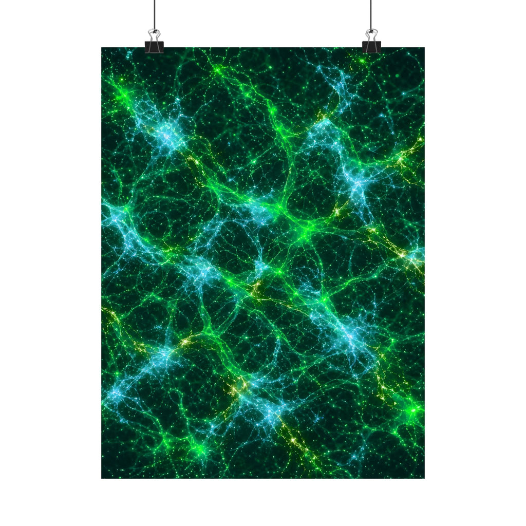 Neon Mycelium - Mermaid Poster