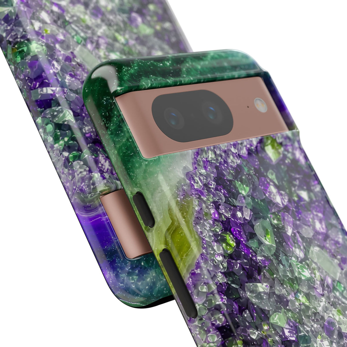 Geode Core - Ruby Emerald Phone Case