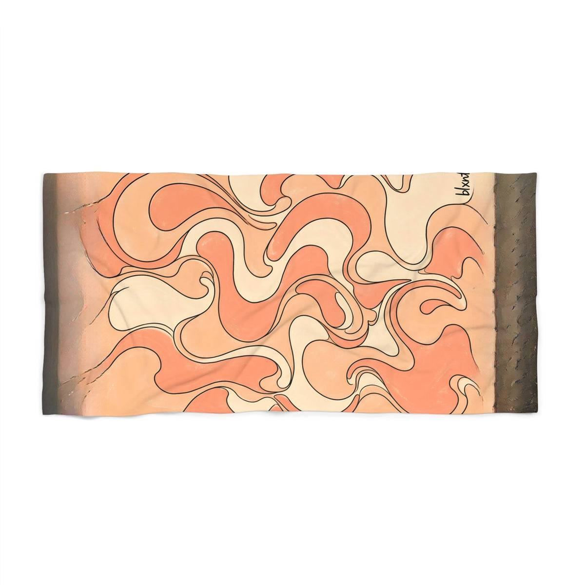 Fillmore Flow - Peach Beach Towel