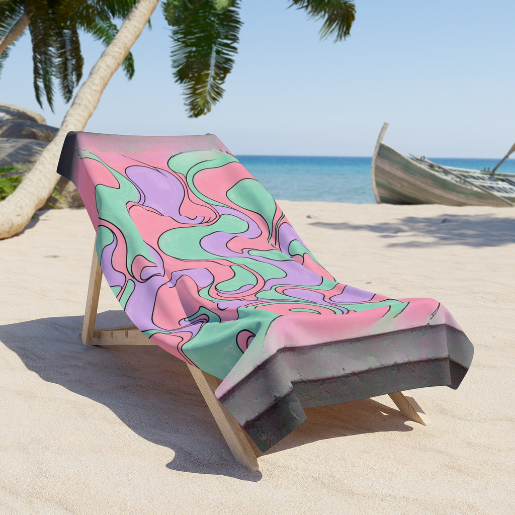 Fillmore Flow - Pastel Beach Towel