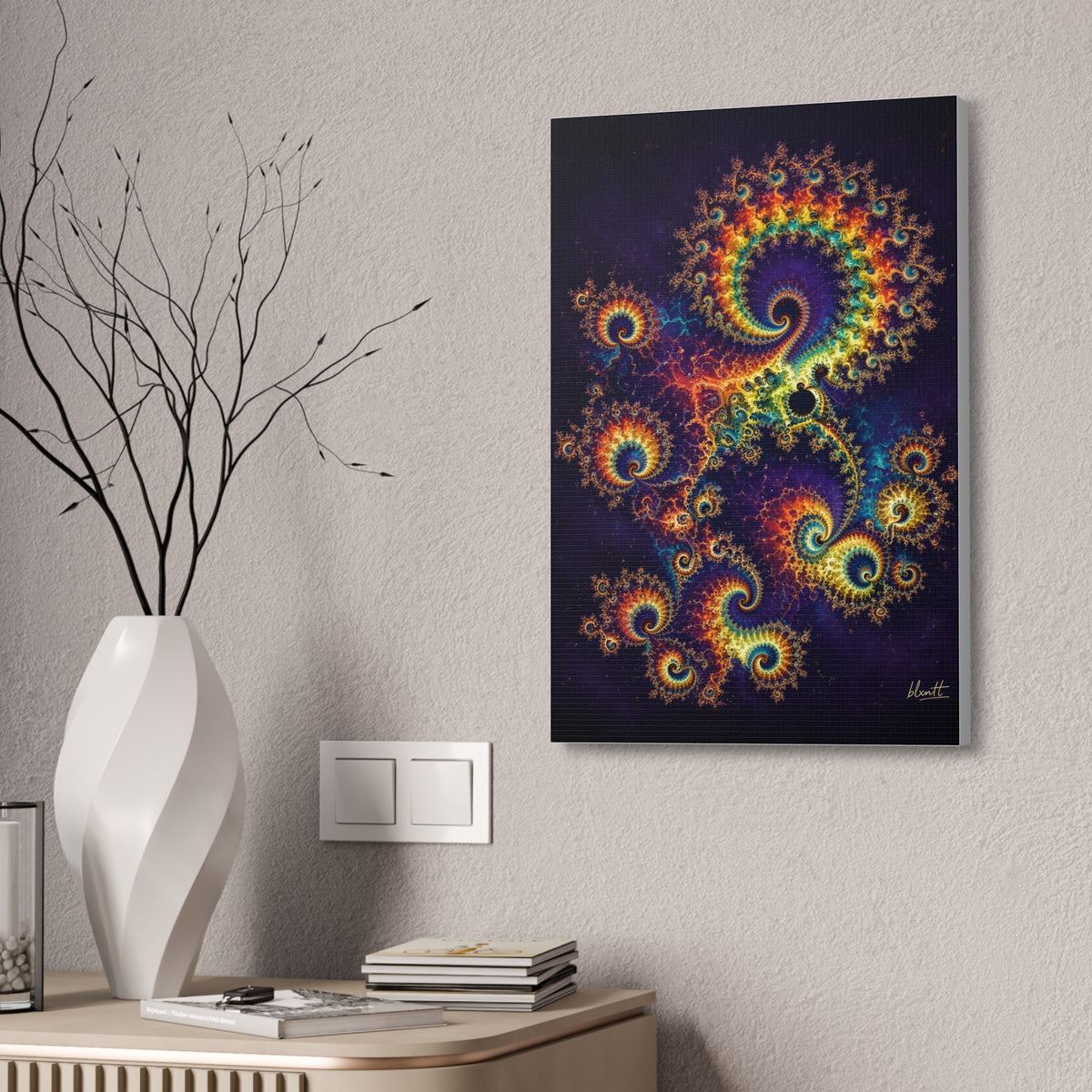 Copper Infinity - Rainbow Glossy Canvas