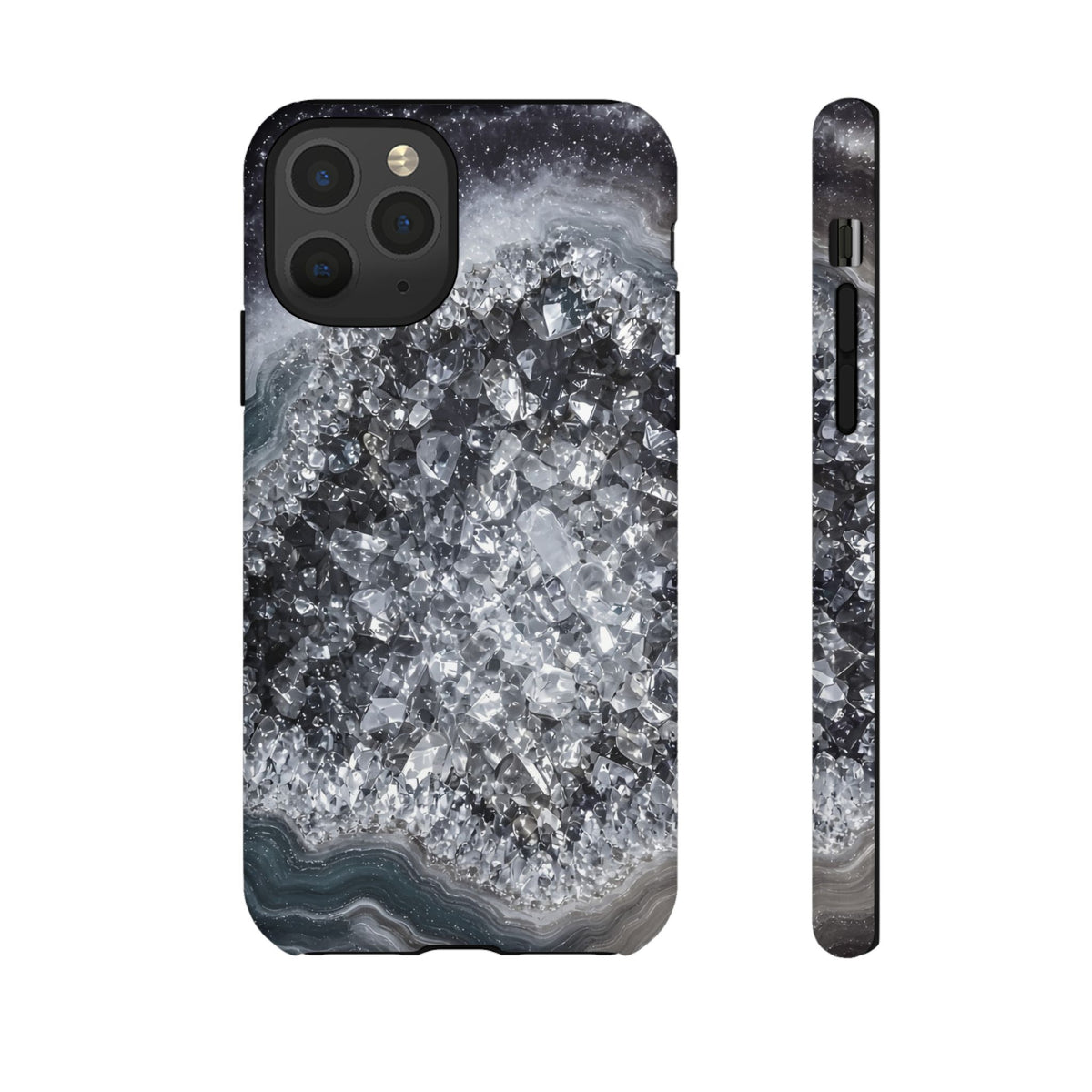 Geode Core - Silver Smoke Phone Case