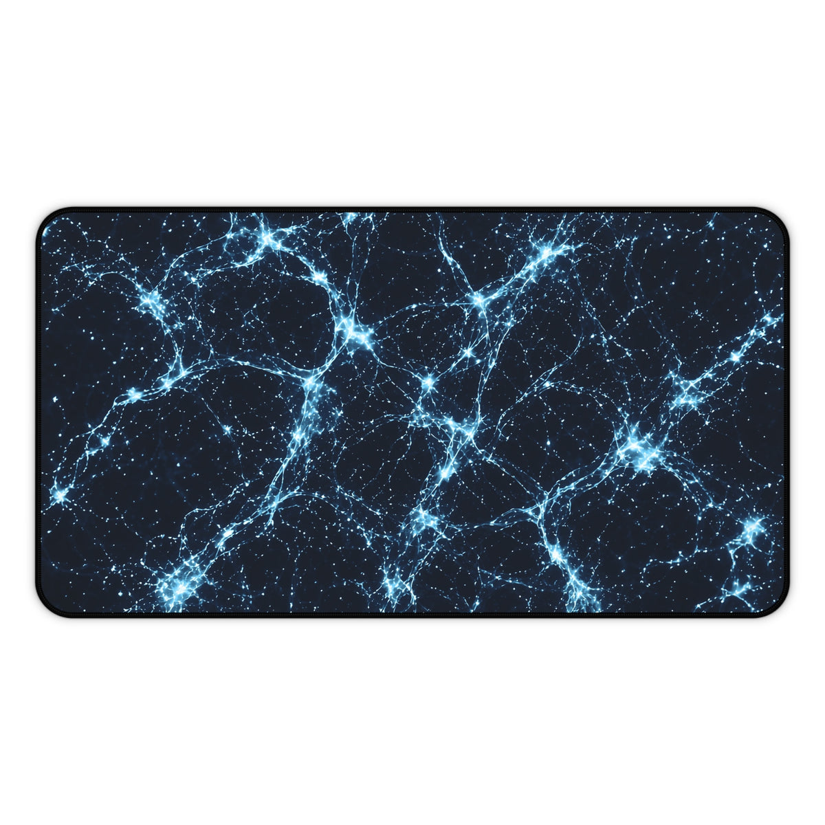 Neon Mycelium - Ice Crystal Desk Mat