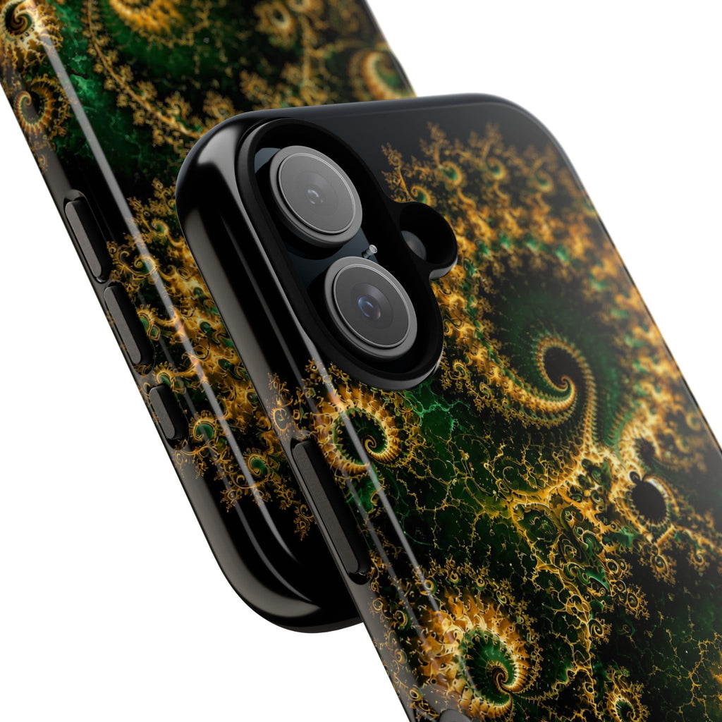 Copper Infinity - Emerald & Gold Phone Case