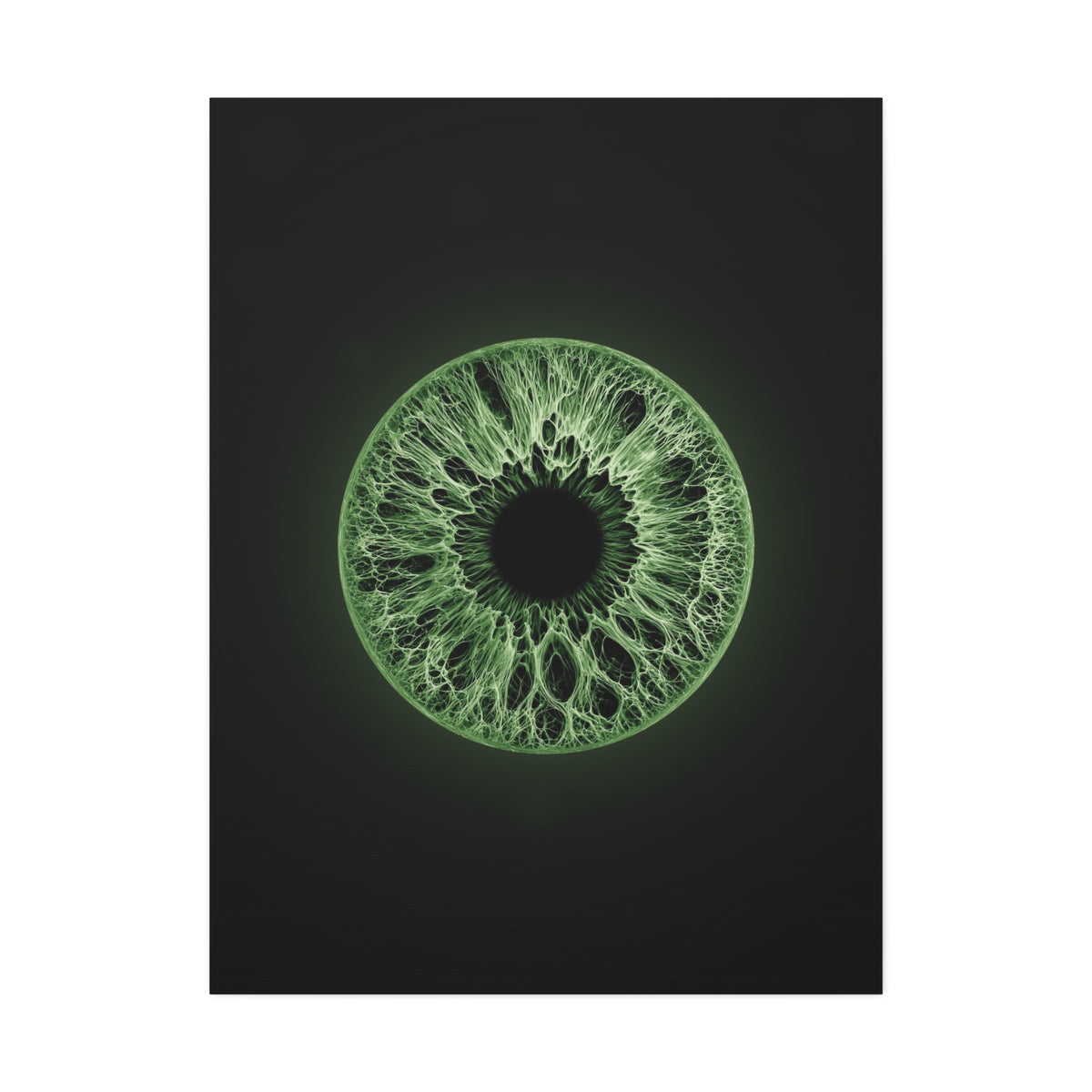 BLXNTT Iris – Lace Web Green Glossy Canvas