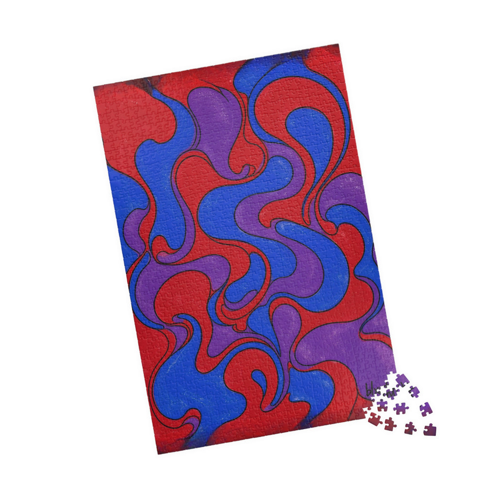 Fillmore Flow - Jewel Tones Jigsaw Puzzle