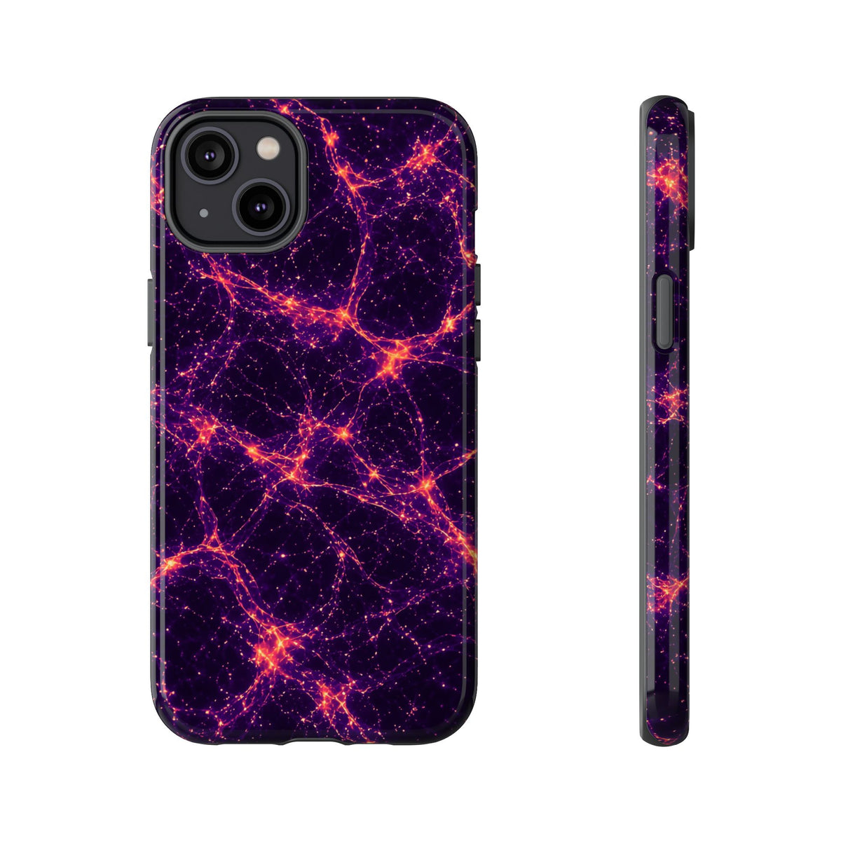 Neon Mycelium - Sunset Synapse Phone Case