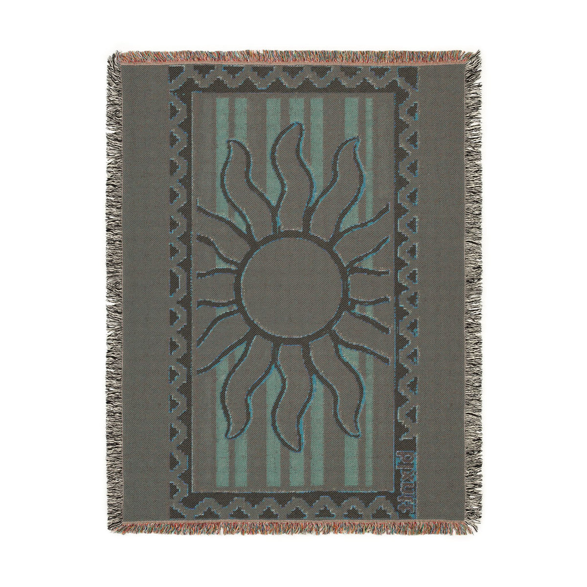 BLXNTT Red Hippie Woven Blanket #4