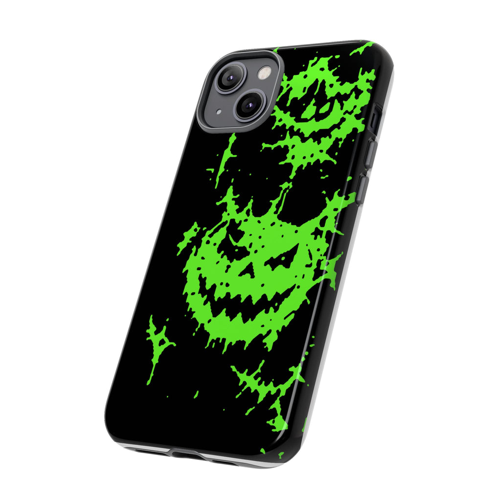Green Spiderweb Pumpkin Phone Case