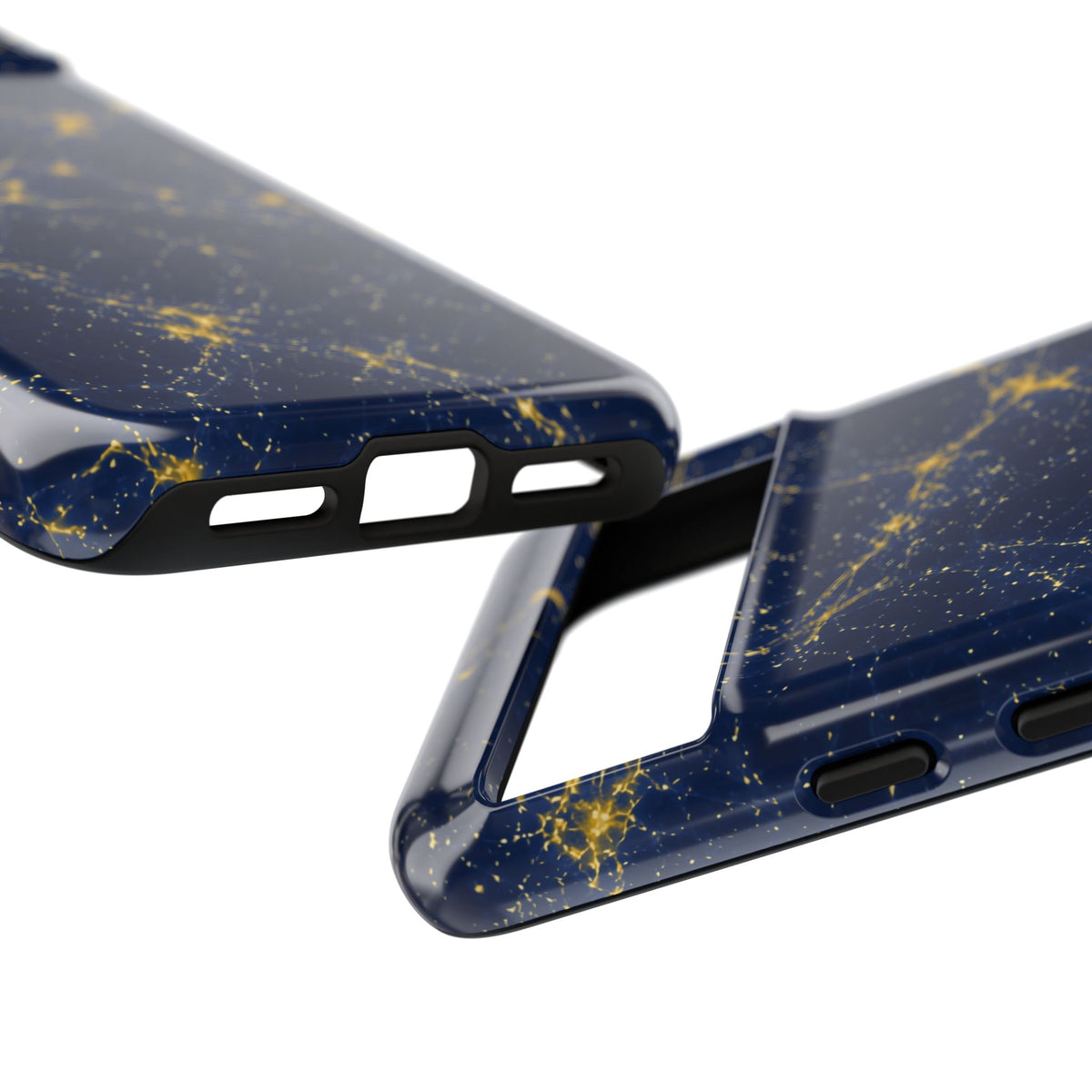 Neon Mycelium - Mustard Navy Phone Case