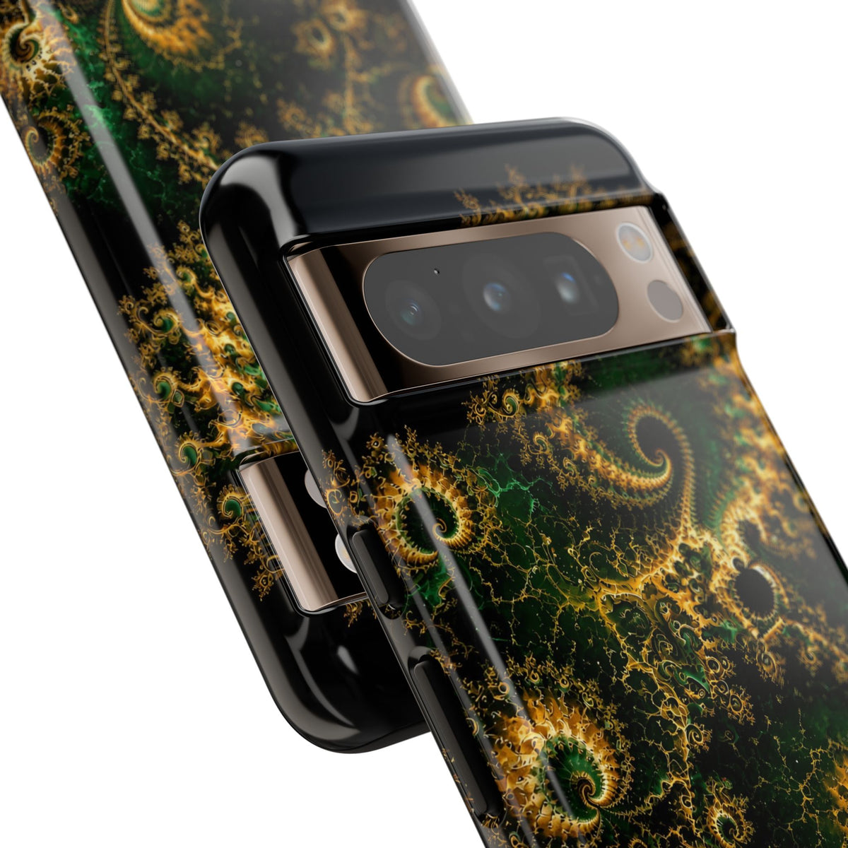Copper Infinity - Emerald & Gold Phone Case
