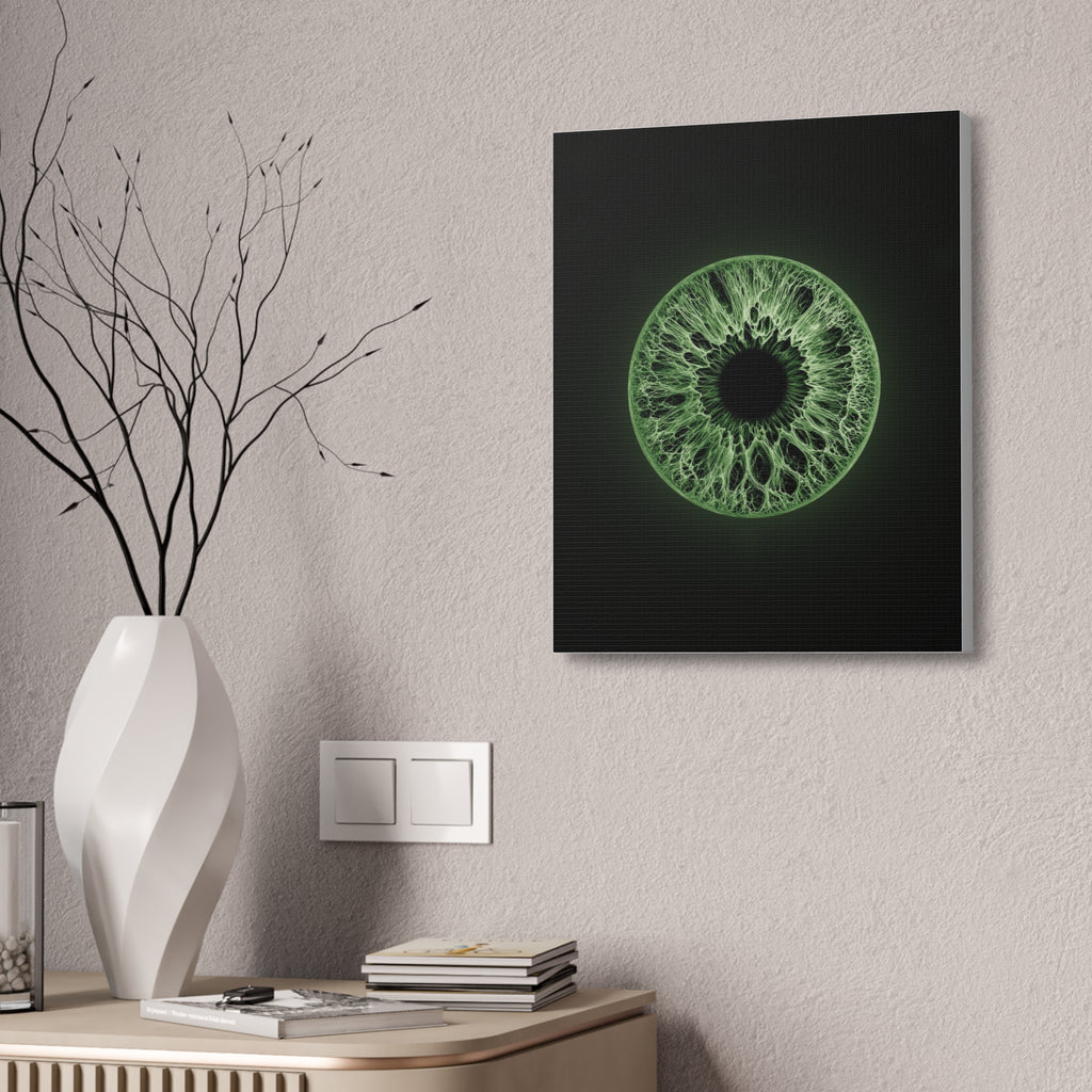 BLXNTT Iris – Lace Web Green Glossy Canvas