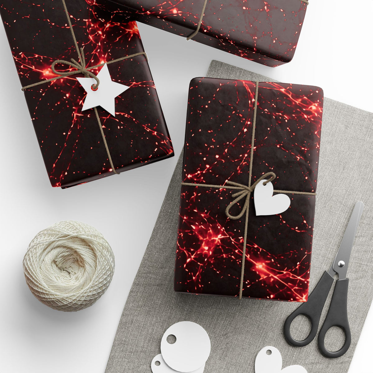 Neon Mycelium - Blood Moon Wrapping Paper