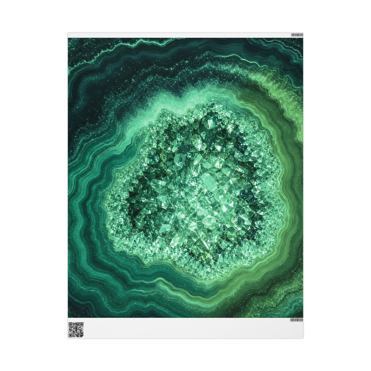 Geode Core - Jade Temple Wrapping Paper