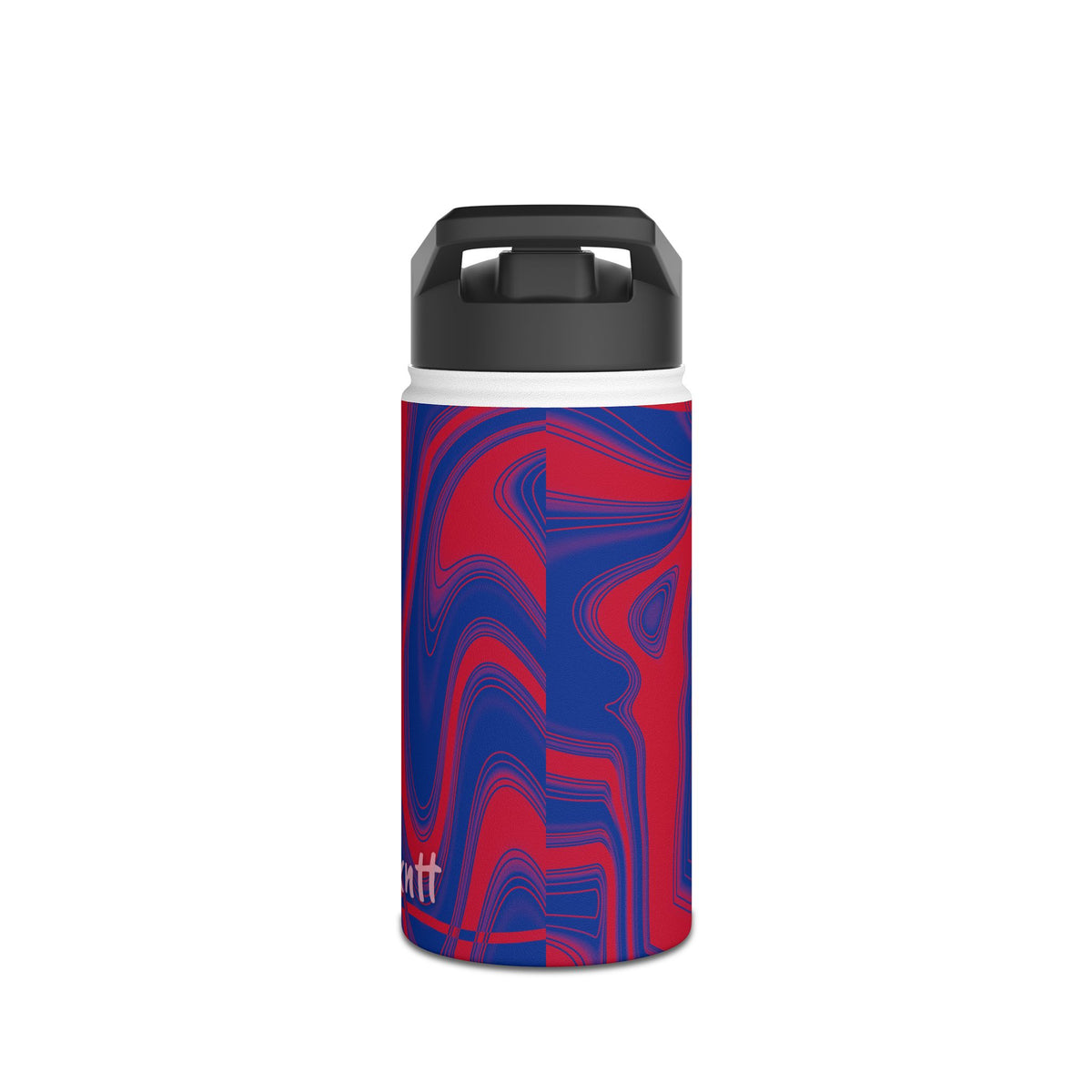 Royal Blue & Red Trippy Football Water Bottle