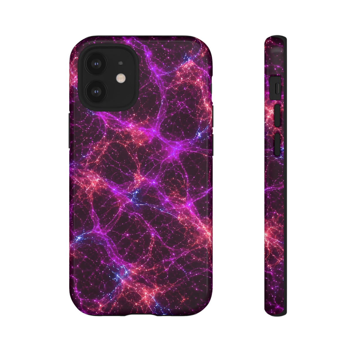 Neon Mycelium - Ember Orchid Phone Case