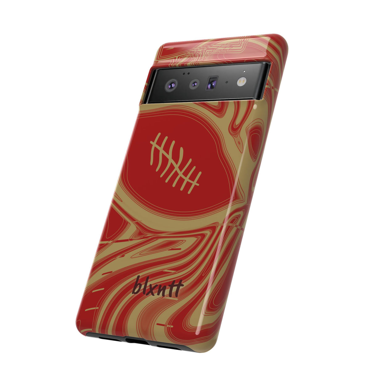 Scarlet & Gold Trippy Football Phone Case