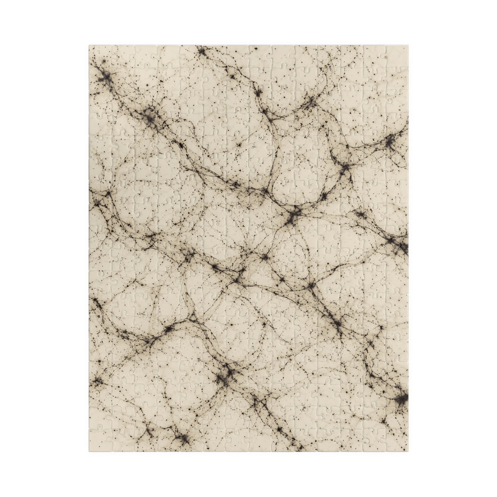 Neon Mycelium - Ink on Paper Jigsaw Puzzle