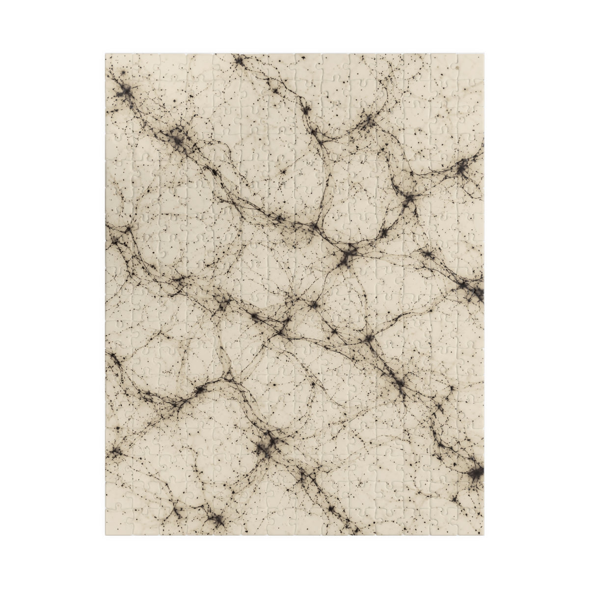 Neon Mycelium - Ink on Paper Jigsaw Puzzle