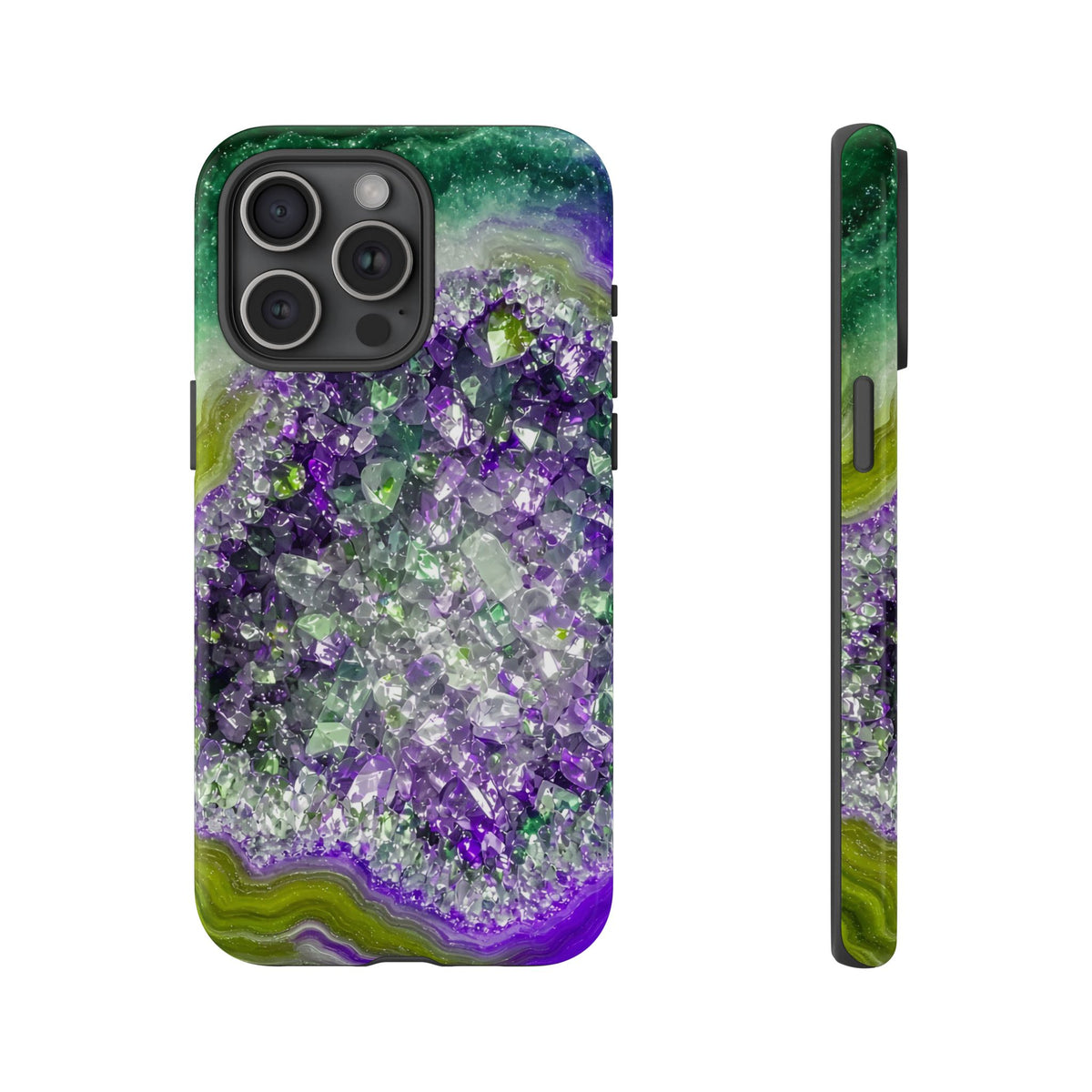 Geode Core - Ruby Emerald Phone Case
