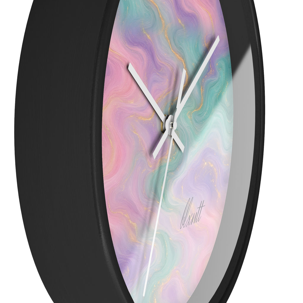 Pastel Marble Wall Clock