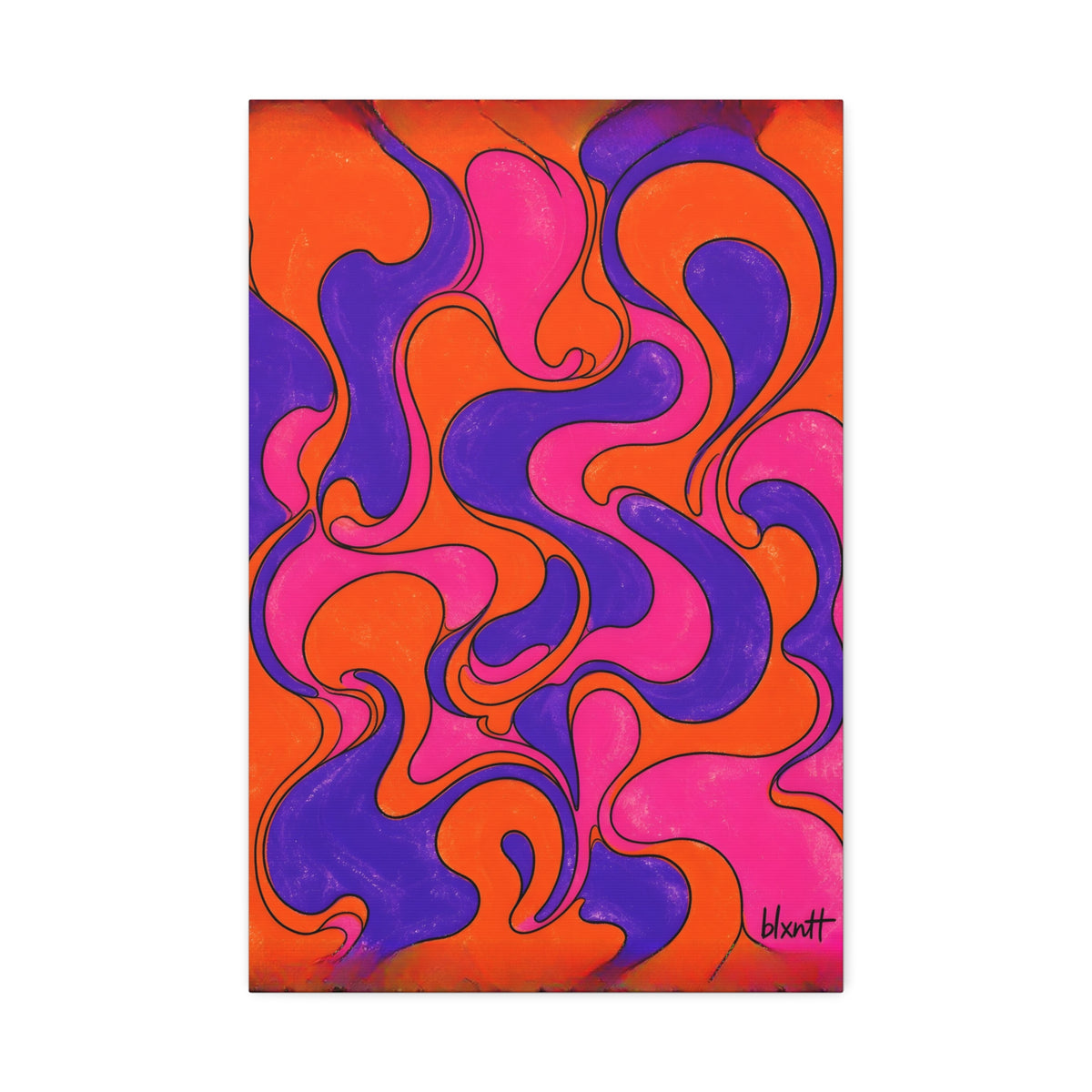 Fillmore Flow - Synthwave Glossy Canvas