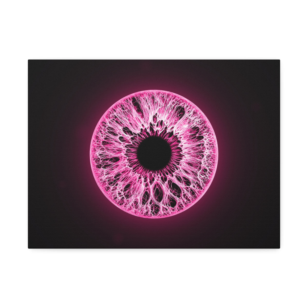 BLXNTT Iris – Lace Web Neon Pink Glossy Canvas