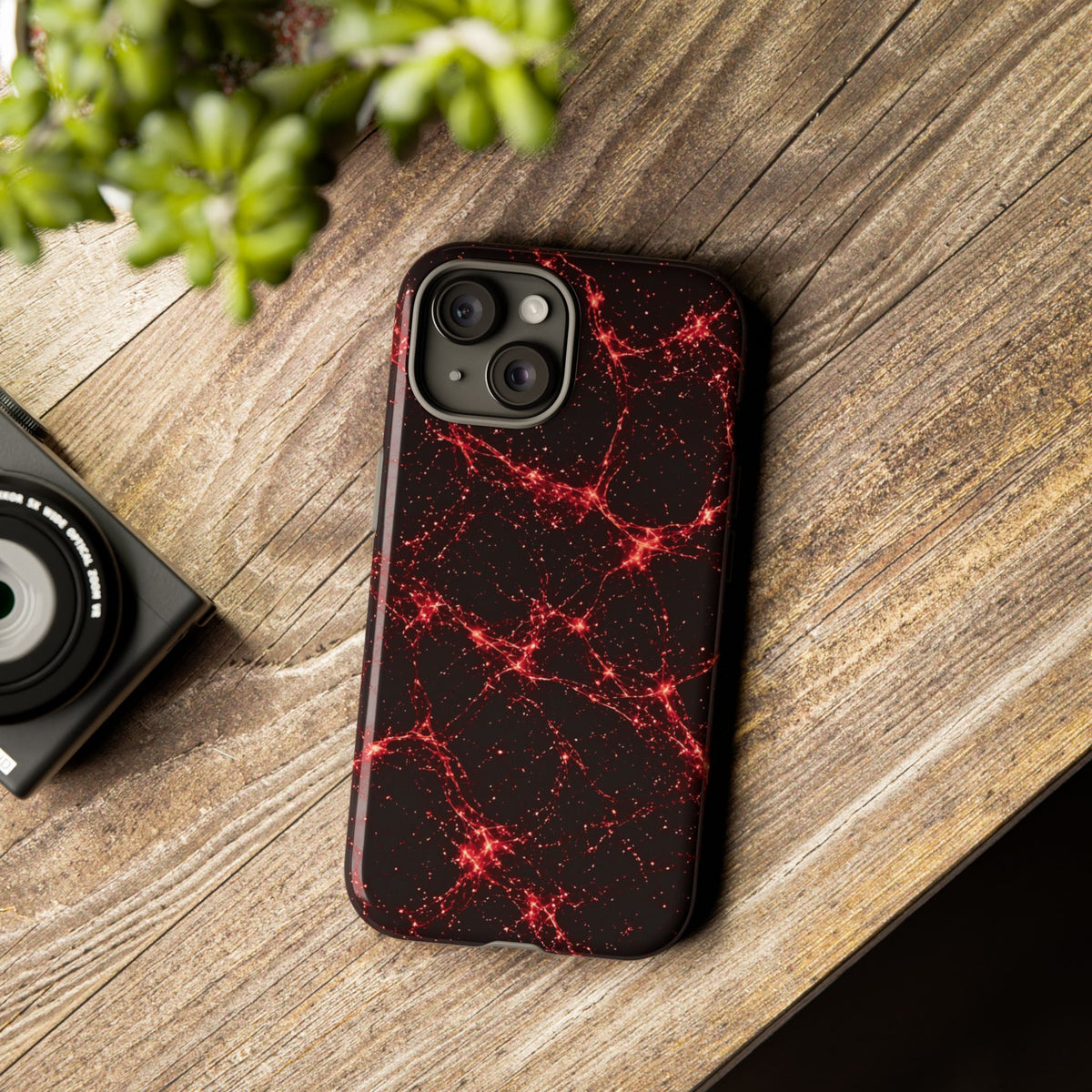 Neon Mycelium - Blood Moon Phone Case
