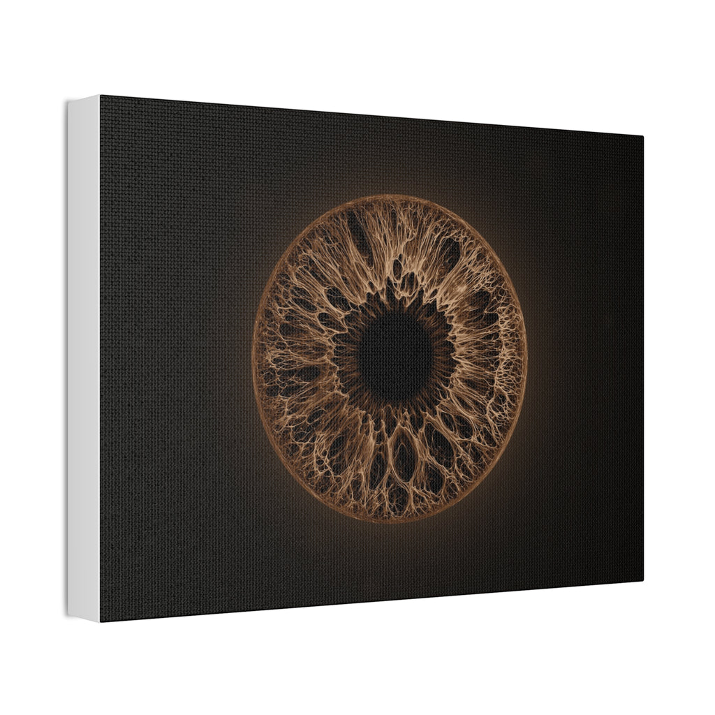 BLXNTT Iris – Lace Web Dark Brown Glossy Canvas