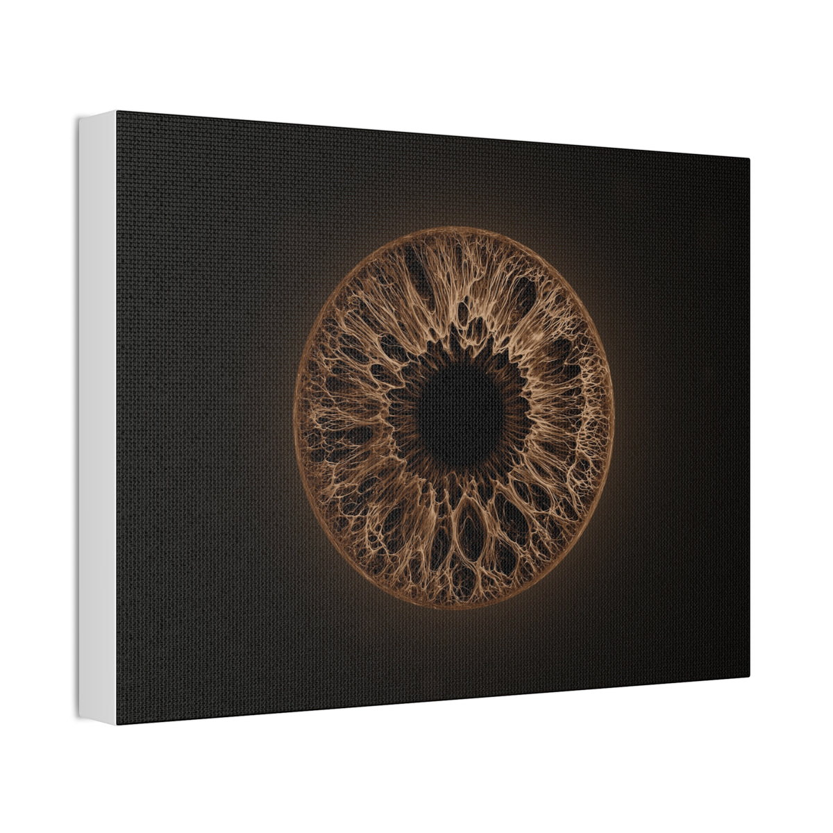 BLXNTT Iris – Lace Web Dark Brown Glossy Canvas