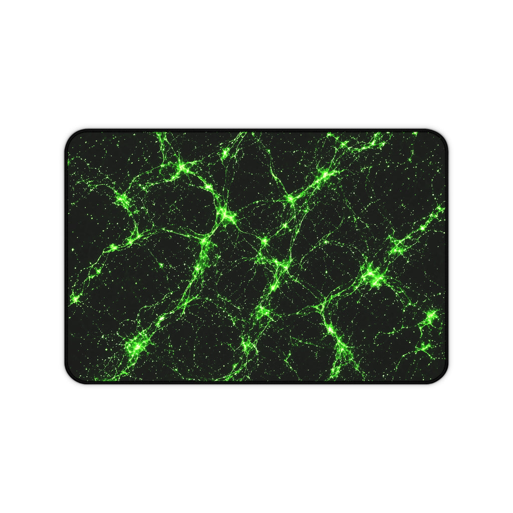 Neon Mycelium - Toxic Lime Desk Mat