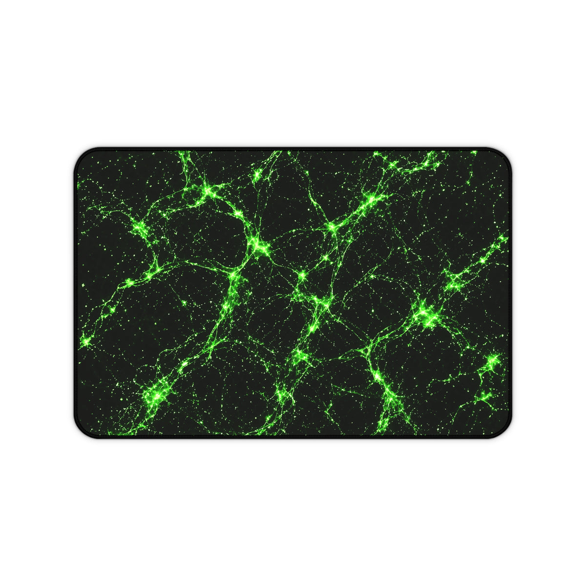 Neon Mycelium - Toxic Lime Desk Mat