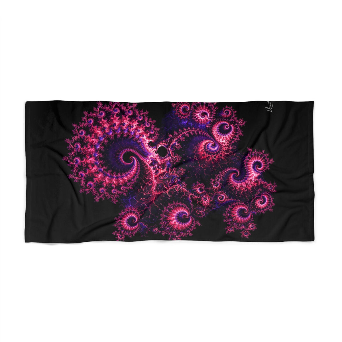 Copper Infinity - Hot Pink & Violet Beach Towel