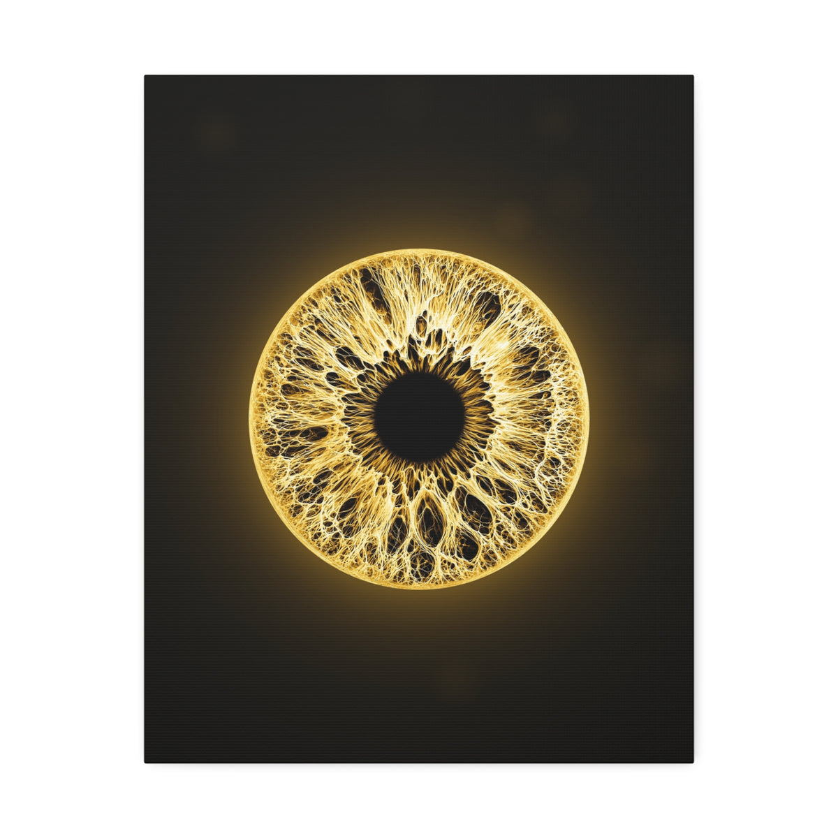 BLXNTT Iris – Lace Web Molten Gold Glossy Canvas
