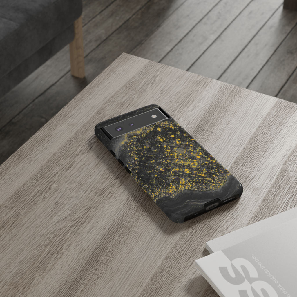 Geode Core - Mono Gold Spark Phone Case