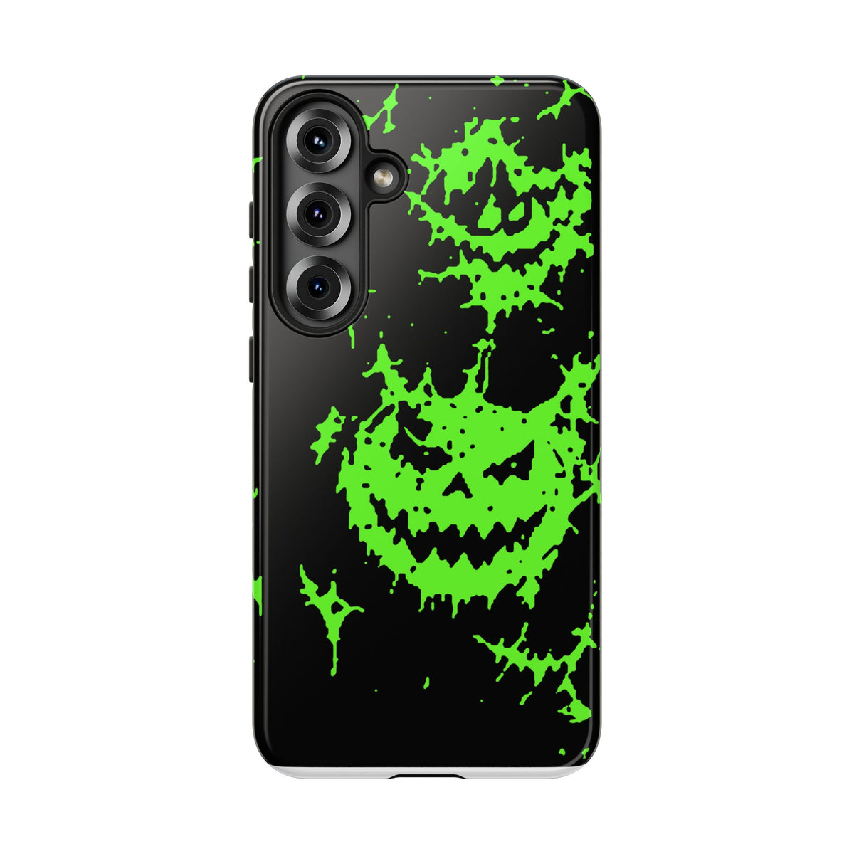 Green Spiderweb Pumpkin Phone Case