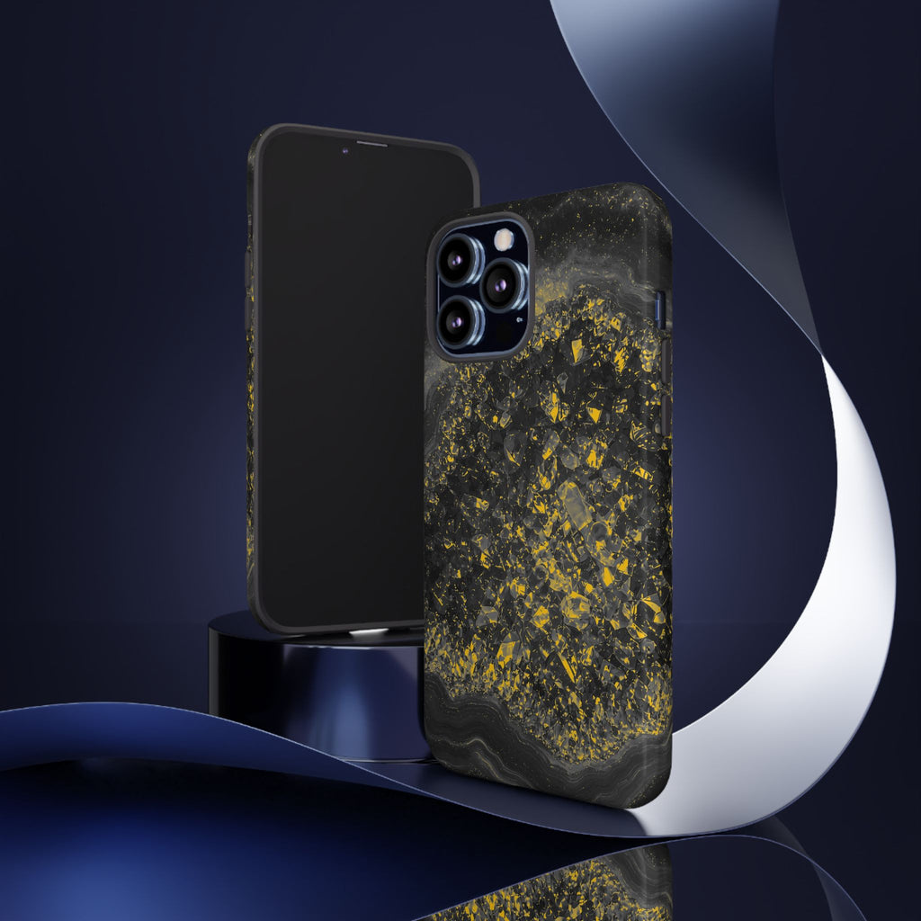 Geode Core - Mono Gold Spark Phone Case