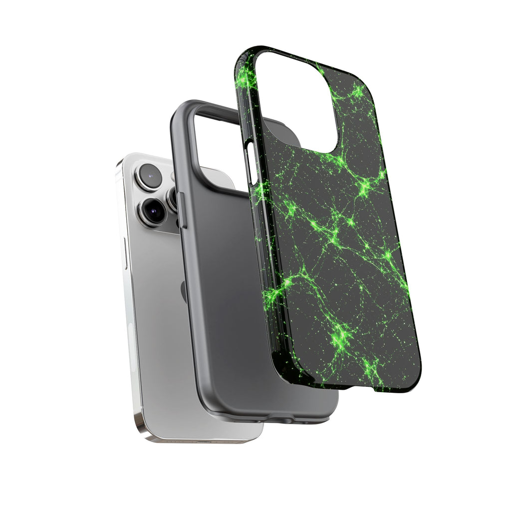 Neon Mycelium - Toxic Lime Phone Case