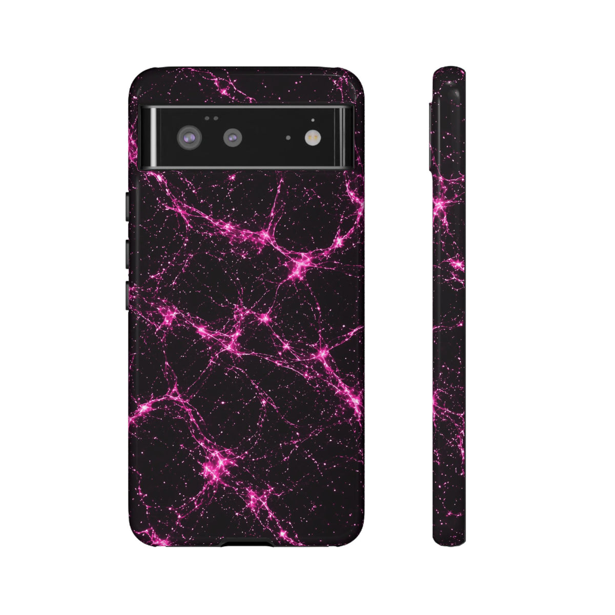 Neon Mycelium - Hot Pink Pulse Phone Case