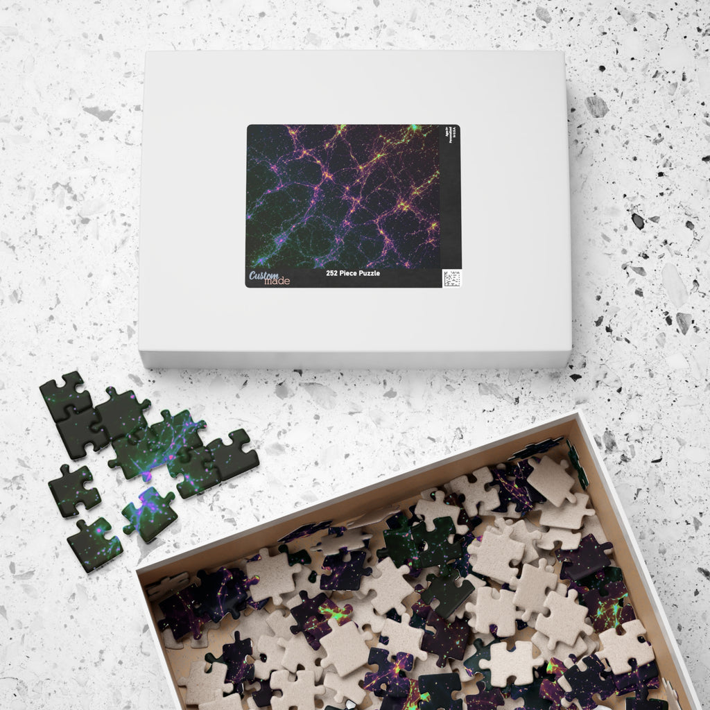 Neon Mycelium - Holographic Jigsaw Puzzle