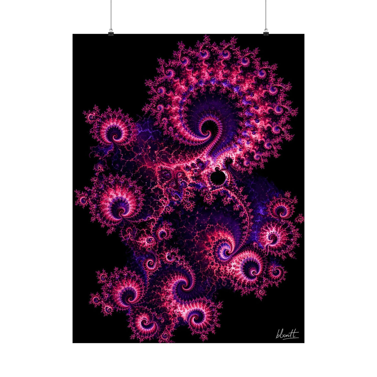 Copper Infinity - Hot Pink & Violet Poster