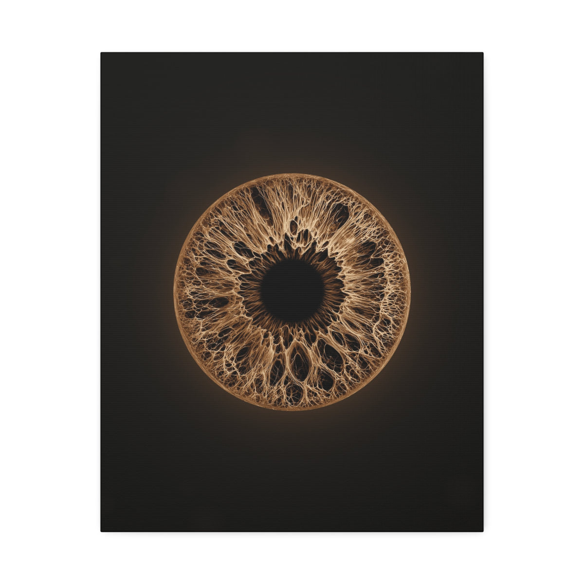 BLXNTT Iris – Lace Web Light Brown Glossy Canvas