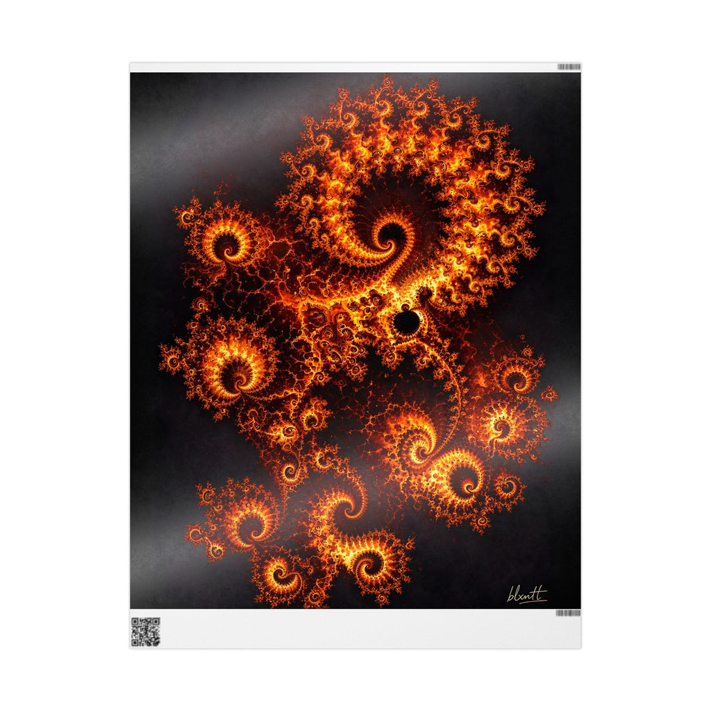 Copper Infinity - Molten Lava Wrapping Paper