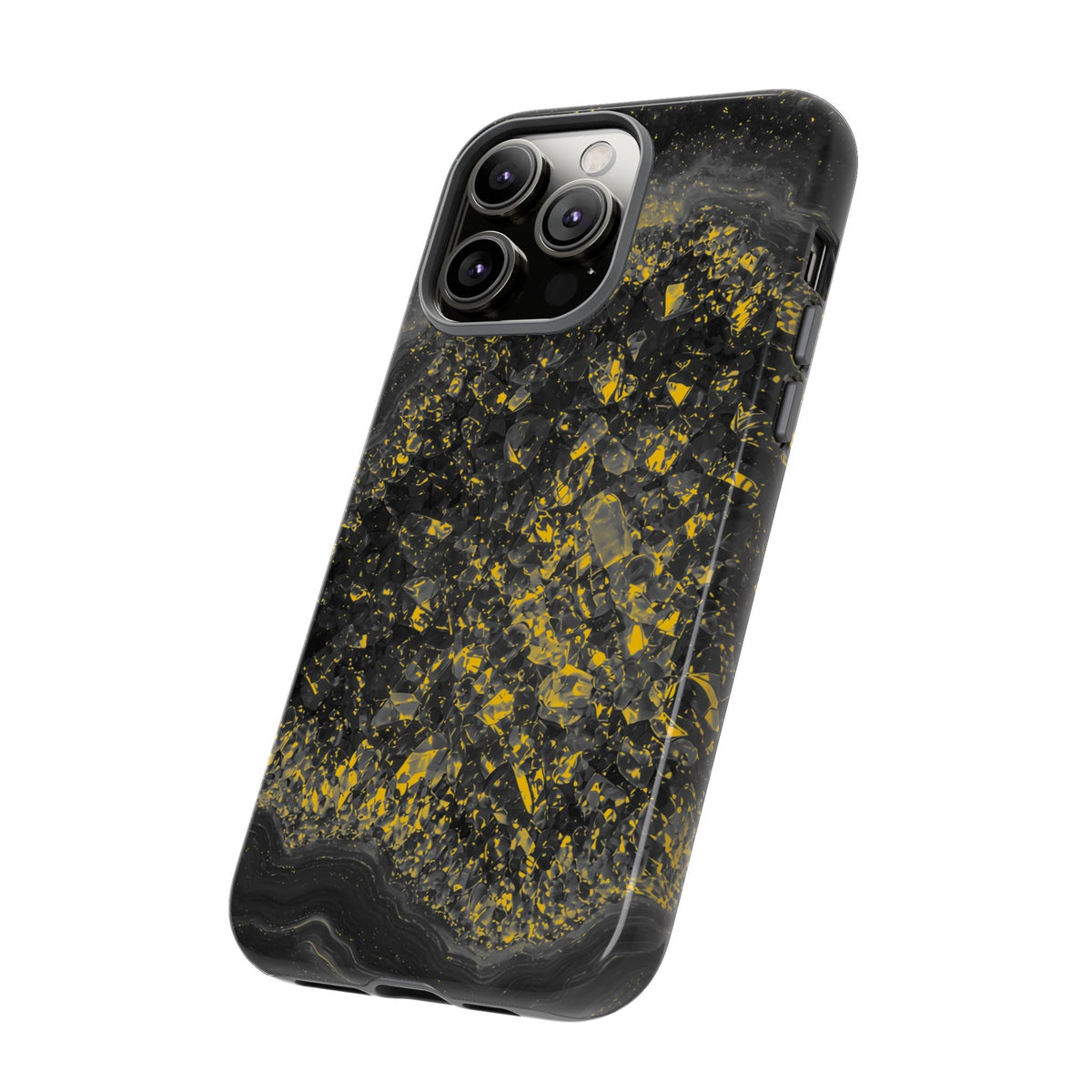 Geode Core - Mono Gold Spark Phone Case