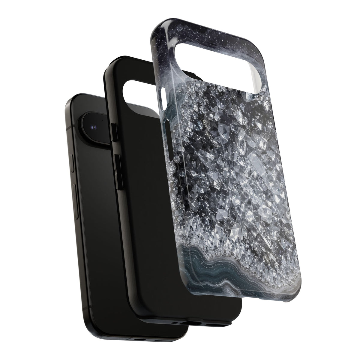 Geode Core - Silver Smoke Phone Case