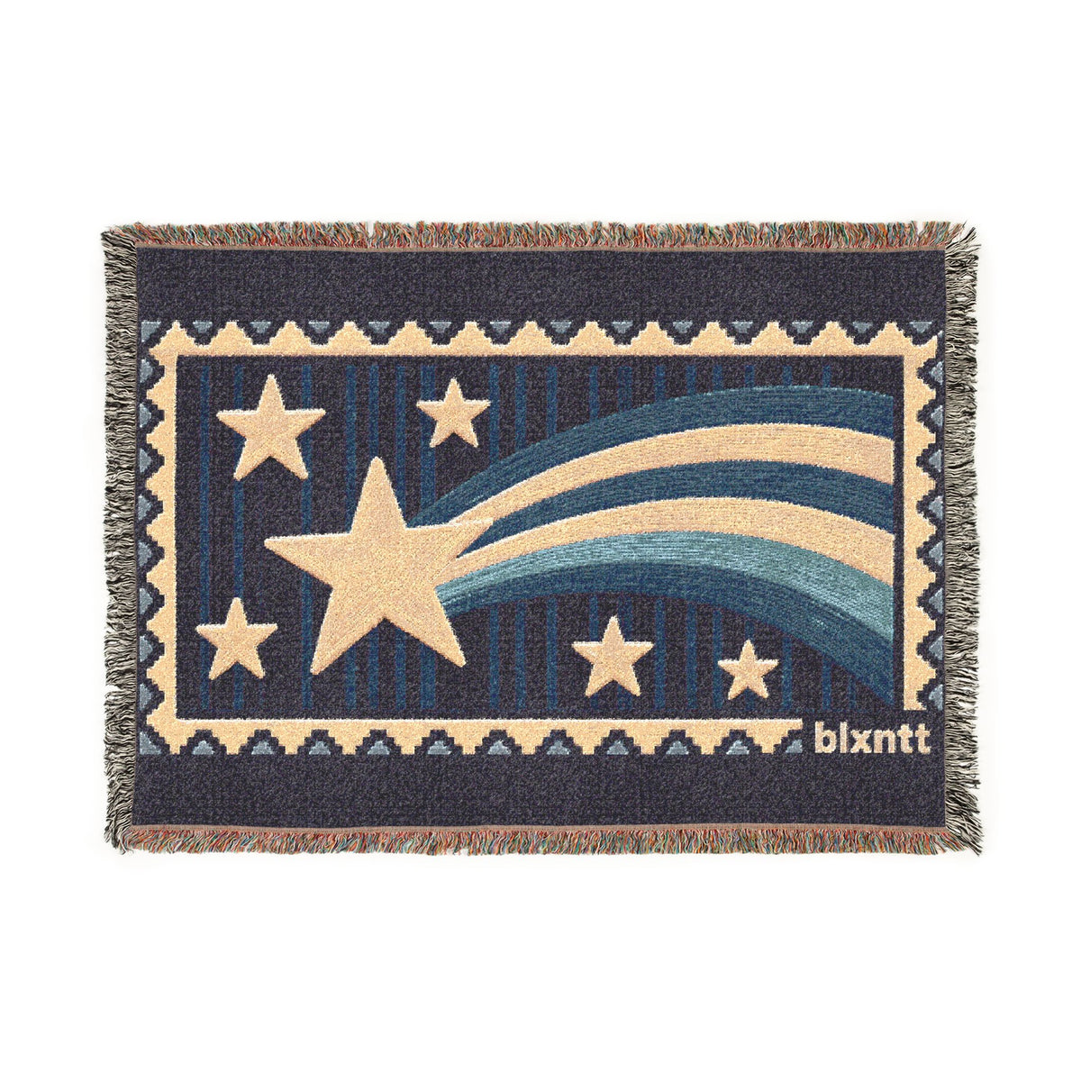 BLXNTT Blue Hippie Woven Blanket #2