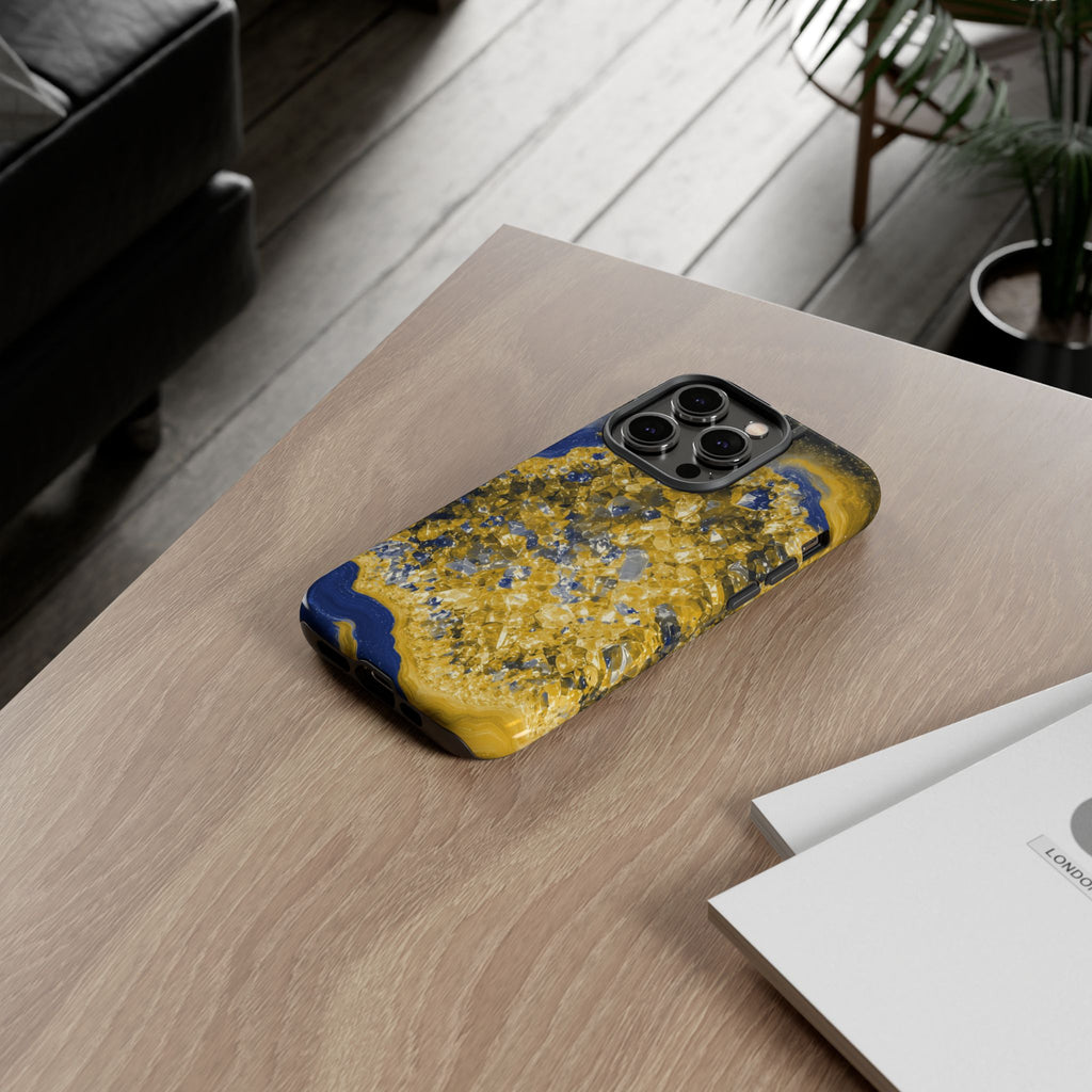 Geode Core - Mustard Navy Phone Case