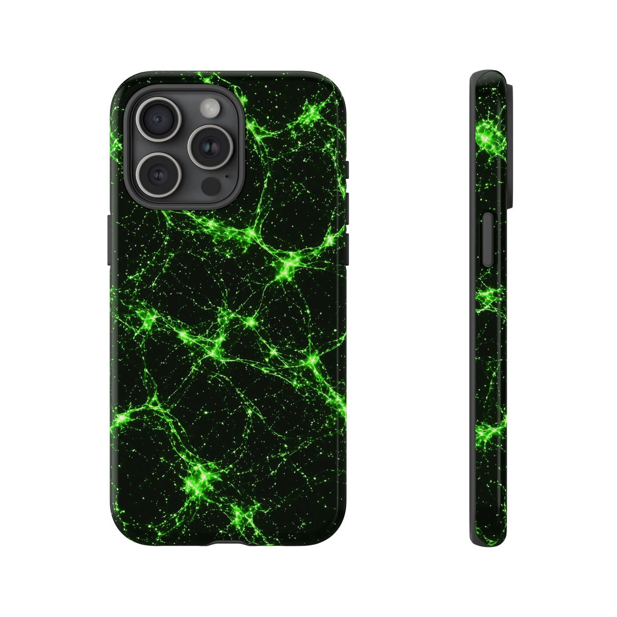 Neon Mycelium - Toxic Lime Phone Case