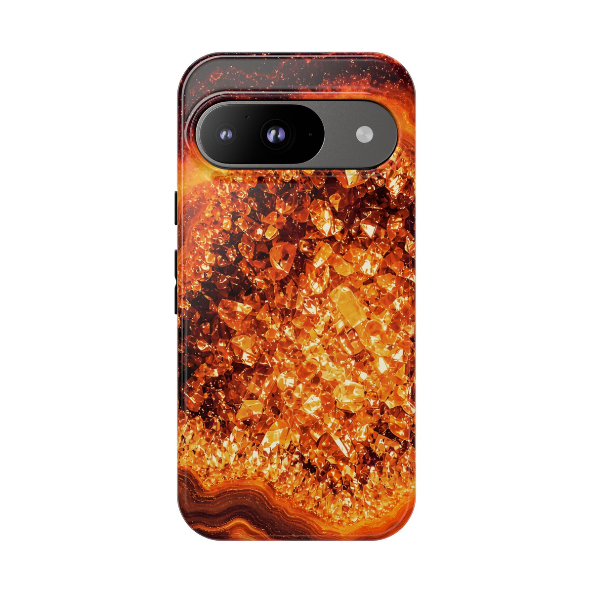 Geode Core - Molten Lava Phone Case
