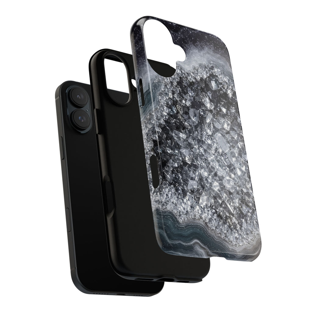 Geode Core - Silver Smoke Phone Case